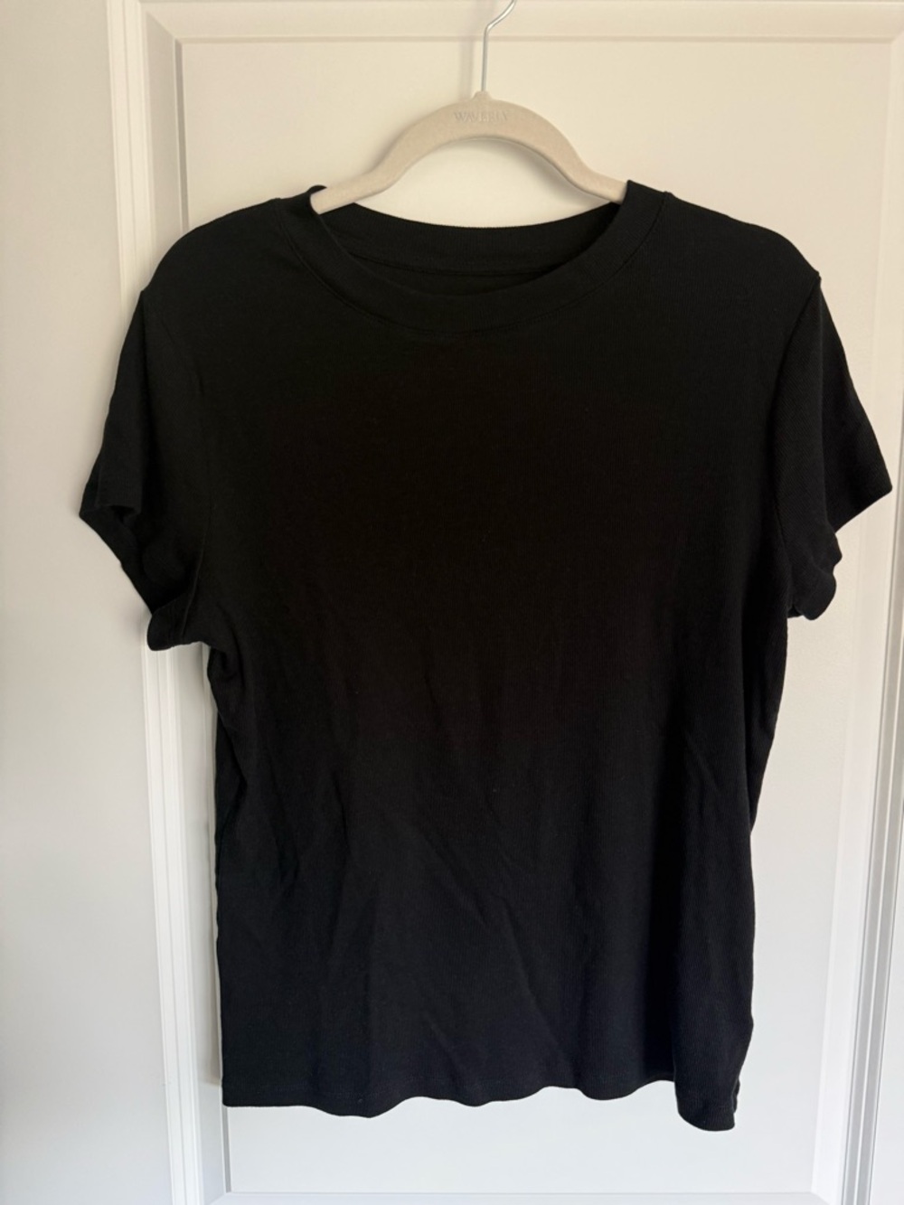 a new day Black Short Sleeve Crewneck Tee